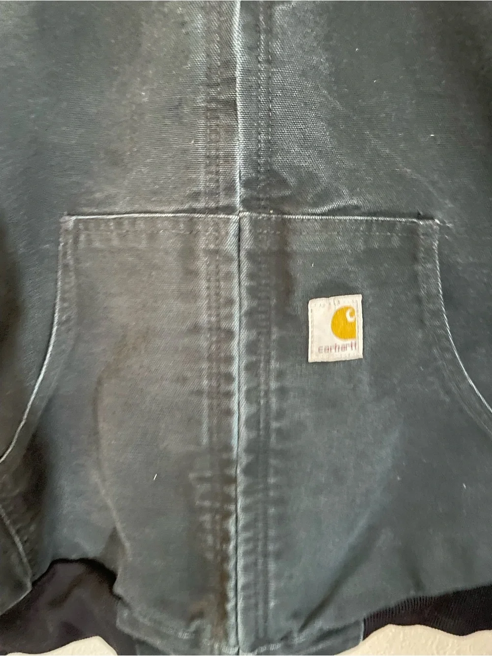 Carhartt Duck Canvas J131 Made In Usa Black Size Medium Workwear Casual Union